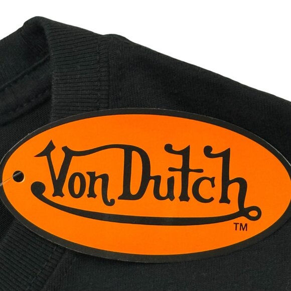 NWT Von Dutch Men's Embroidered "Keep an Eye Out" Graphic Black T-Shirt Size M - Picture 8 of 10